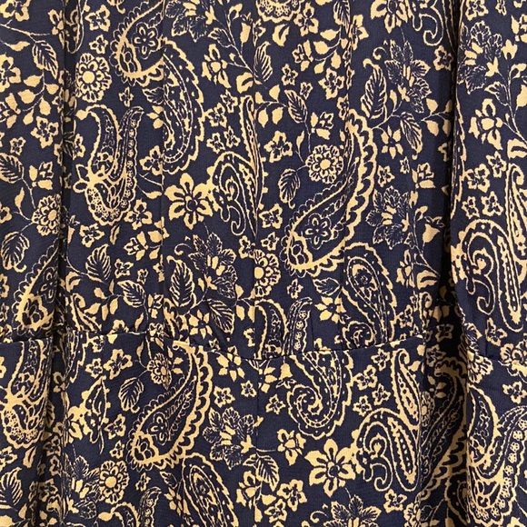 Forever 21 Blue Paisley open back Jumpsuit - Picture 4 of 6